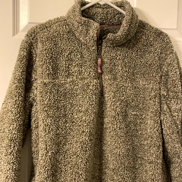 Men’s Alpine Sherpa 1/4 Zip Khaki Small - Picture 1 of 7